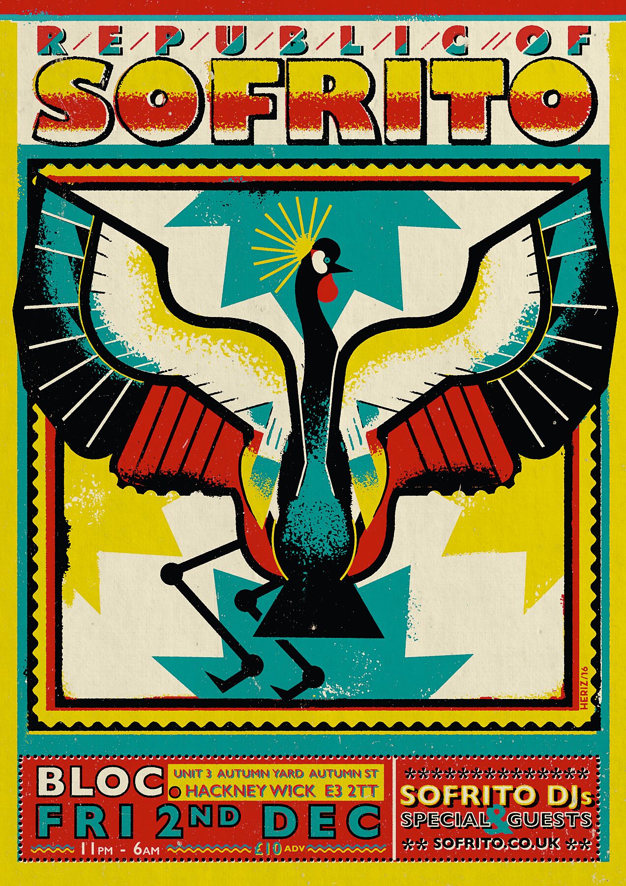 Sofrito Crane Print
